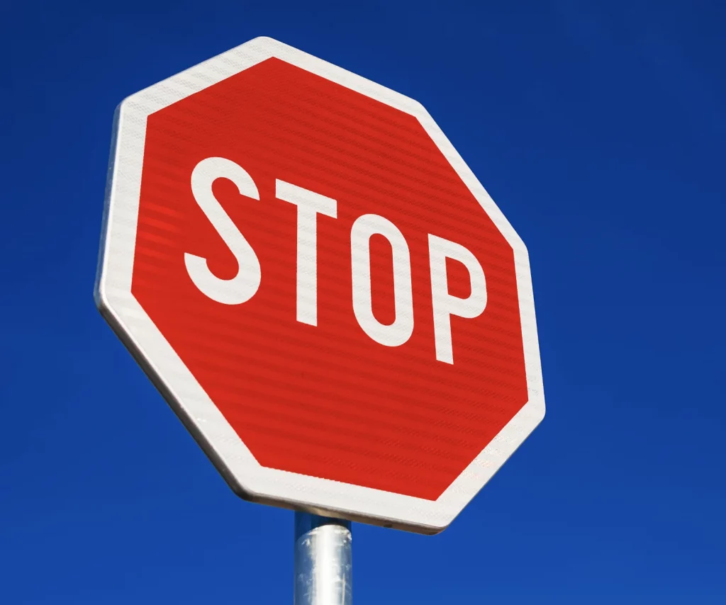 Bright Red Stop Sign