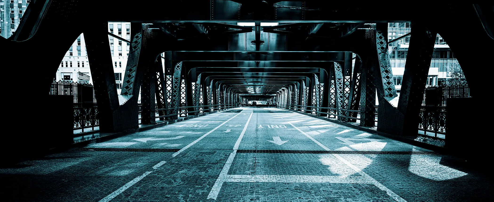 dark bridge empty laneways dark