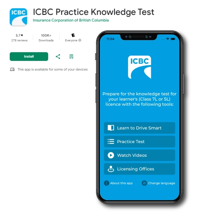 ICBC Practice Knowledge Test app download